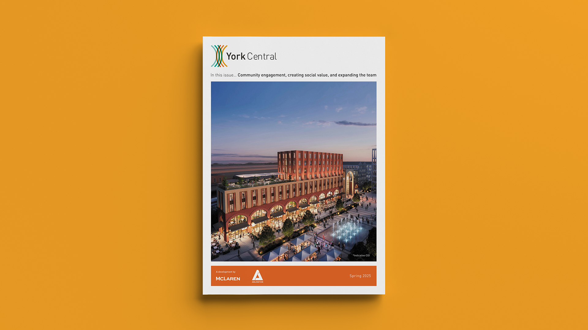 Front cover of the York Central Spring 2025 newsletter